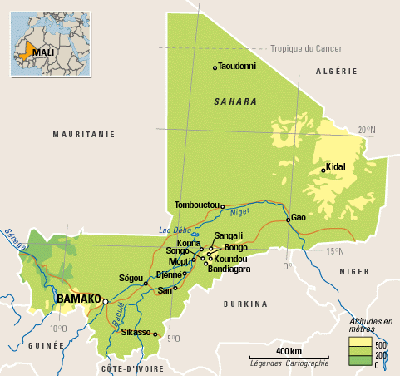 carte  du mali